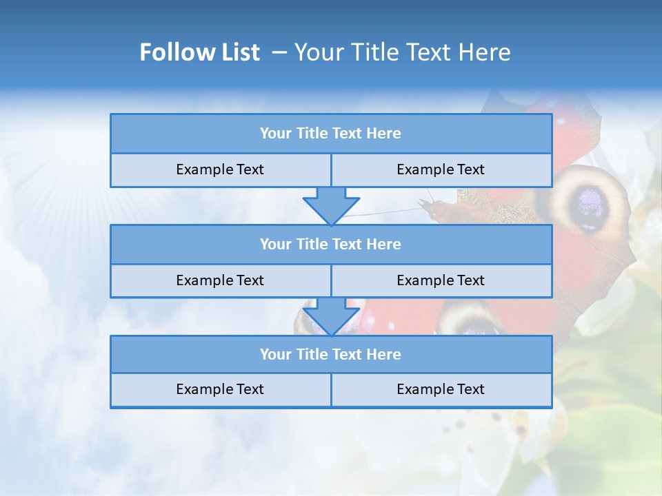 Sky Natural Background Funny Animals PowerPoint Template