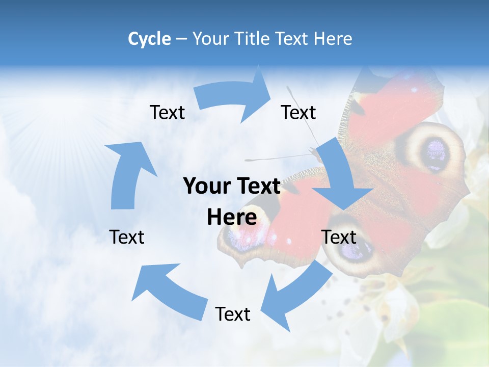 Sky Natural Background Funny Animals PowerPoint Template