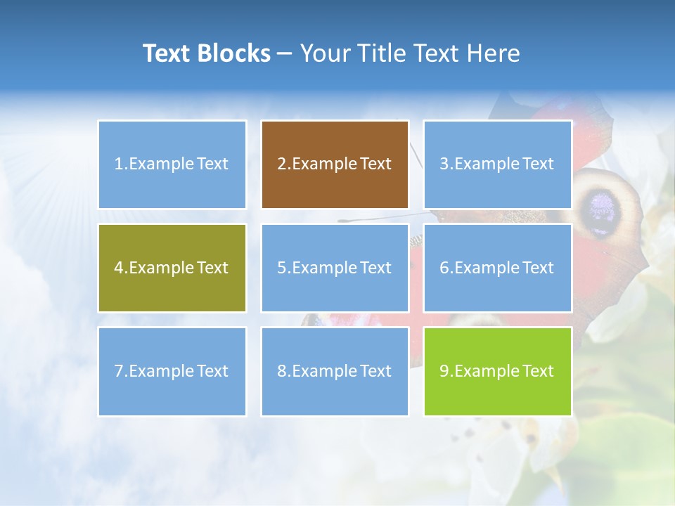 Sky Natural Background Funny Animals PowerPoint Template