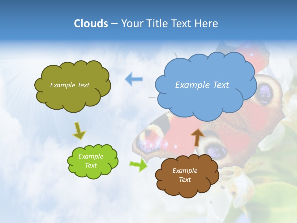 Sky Natural Background Funny Animals PowerPoint Template