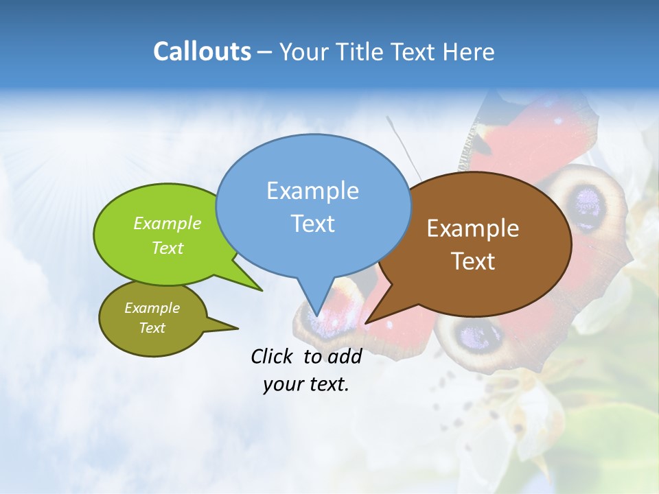 Sky Natural Background Funny Animals PowerPoint Template