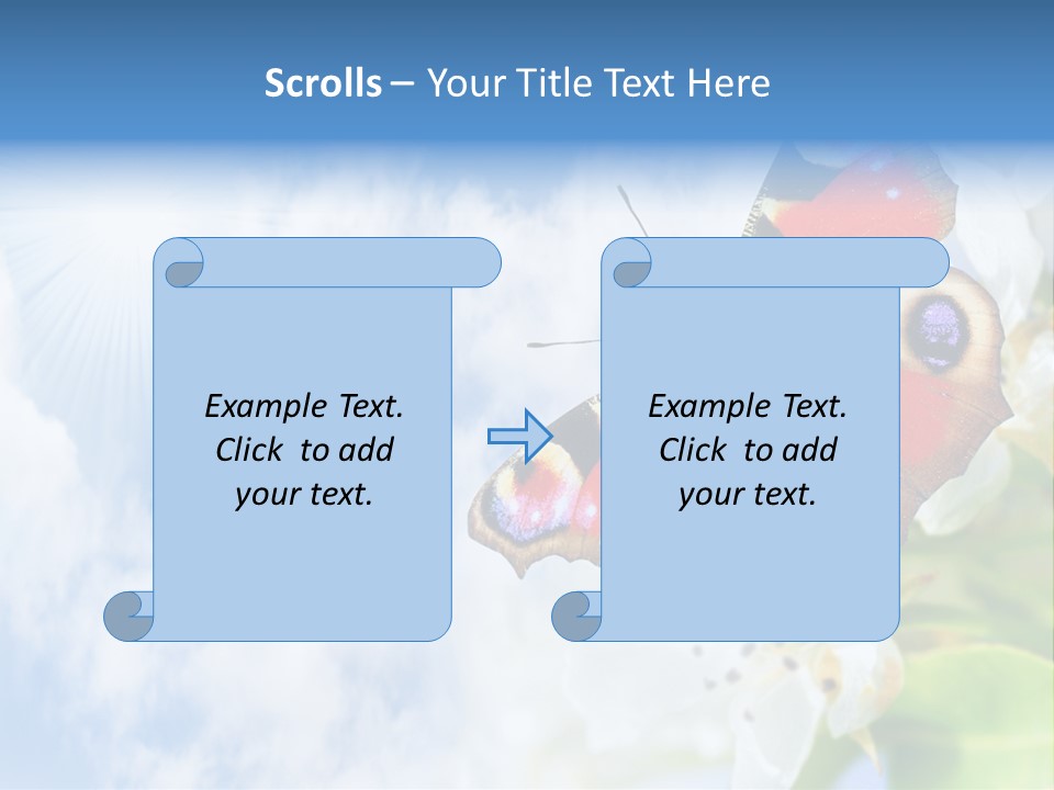 Sky Natural Background Funny Animals PowerPoint Template