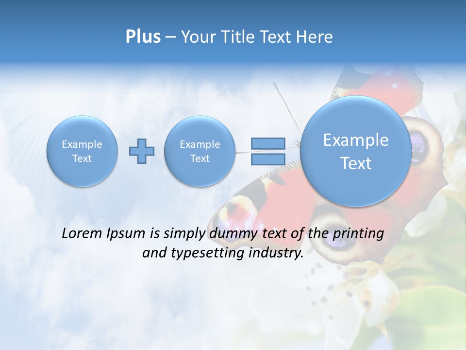 Sky Natural Background Funny Animals PowerPoint Template