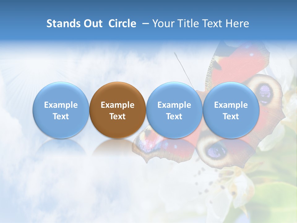 Sky Natural Background Funny Animals PowerPoint Template