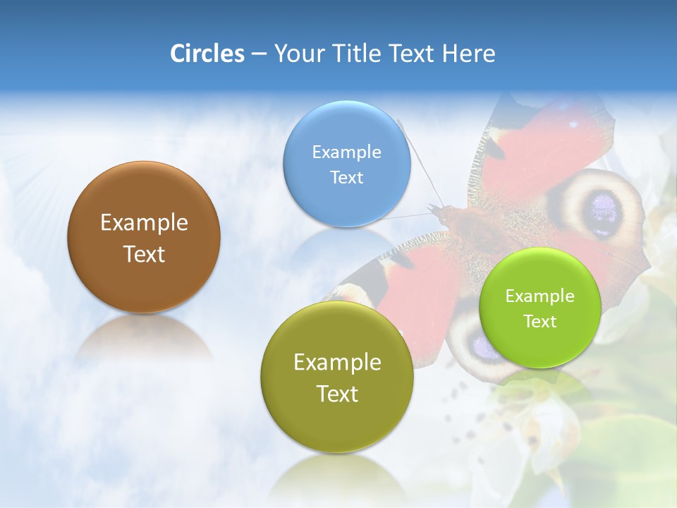 Sky Natural Background Funny Animals PowerPoint Template