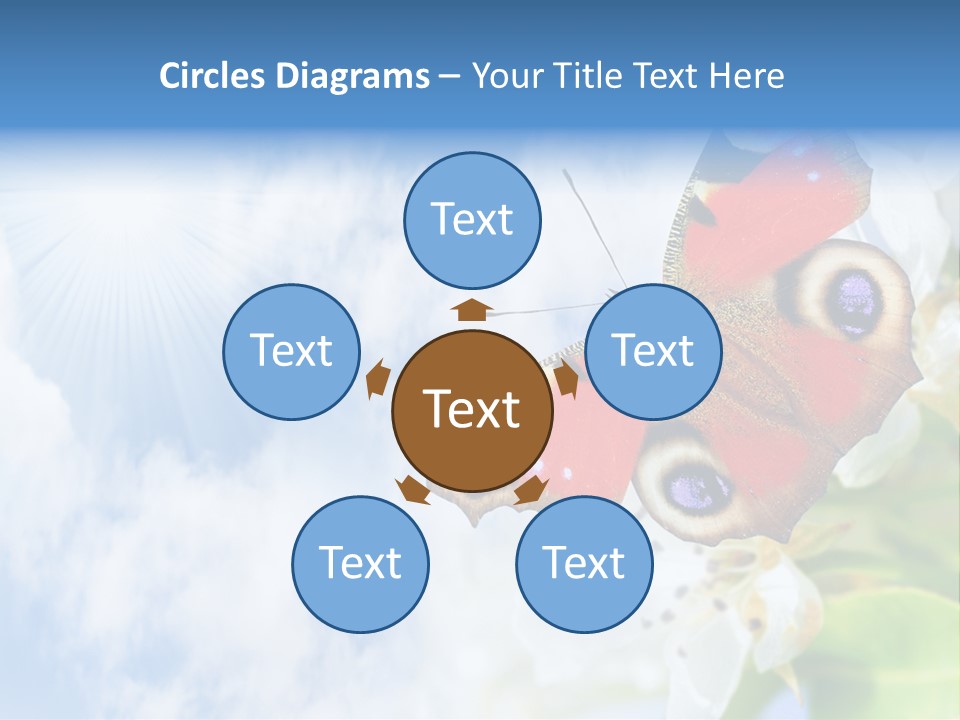 Sky Natural Background Funny Animals PowerPoint Template