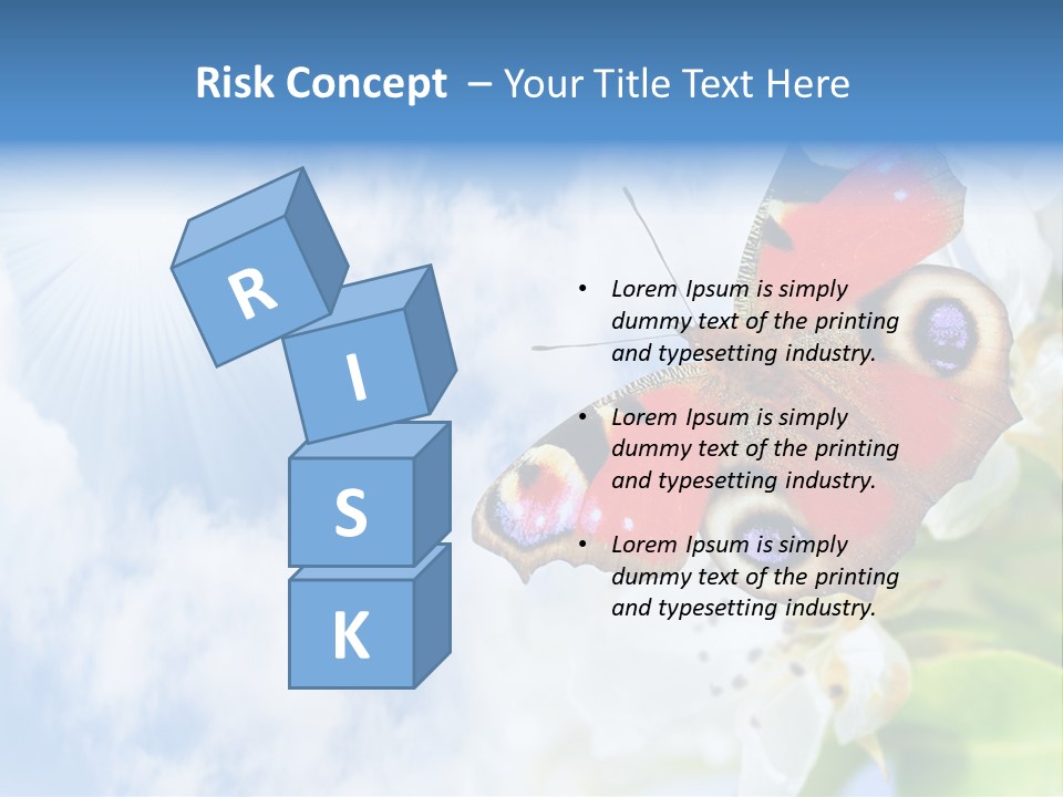 Sky Natural Background Funny Animals PowerPoint Template