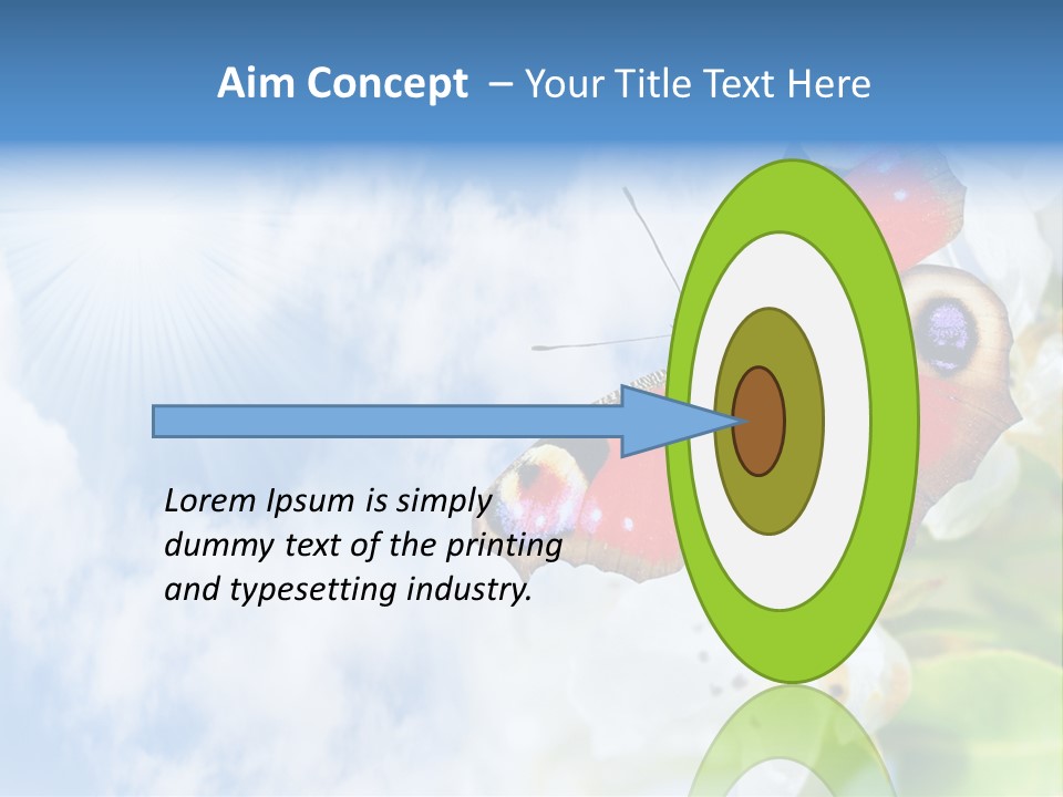 Sky Natural Background Funny Animals PowerPoint Template