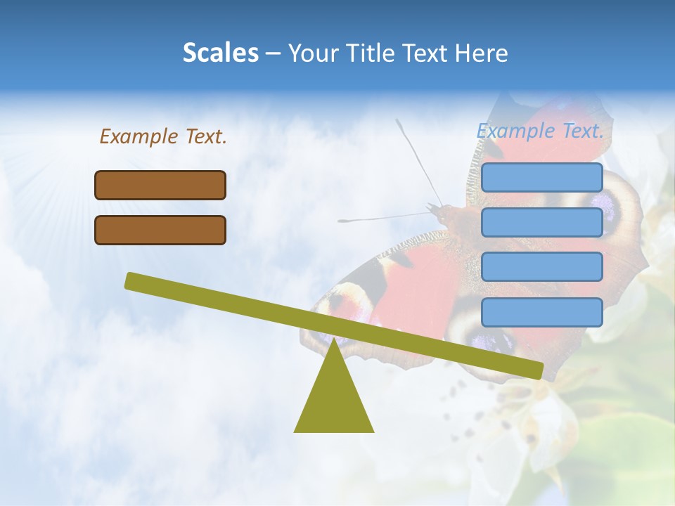 Sky Natural Background Funny Animals PowerPoint Template