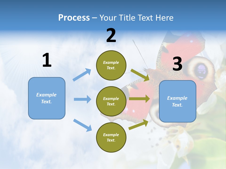 Sky Natural Background Funny Animals PowerPoint Template