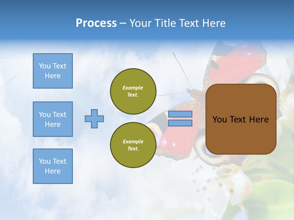 Sky Natural Background Funny Animals PowerPoint Template