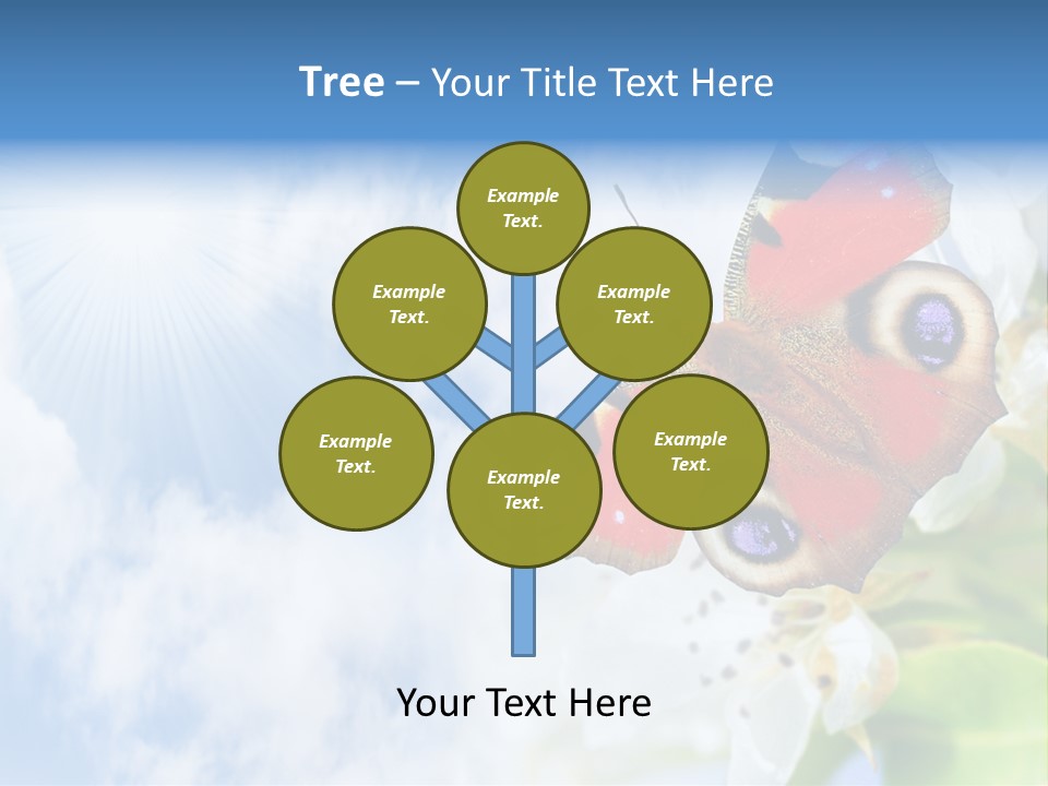 Sky Natural Background Funny Animals PowerPoint Template