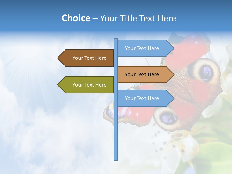 Sky Natural Background Funny Animals PowerPoint Template