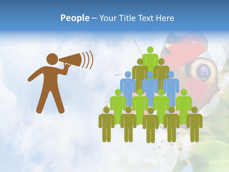 Sky Natural Background Funny Animals PowerPoint Template