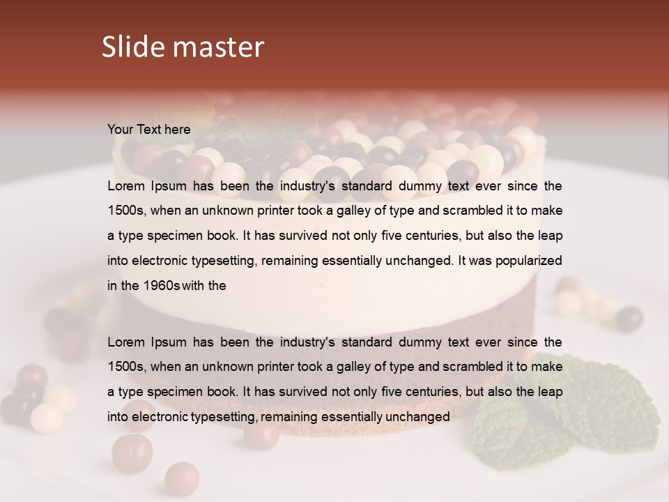 Food Pastry Pie PowerPoint Template