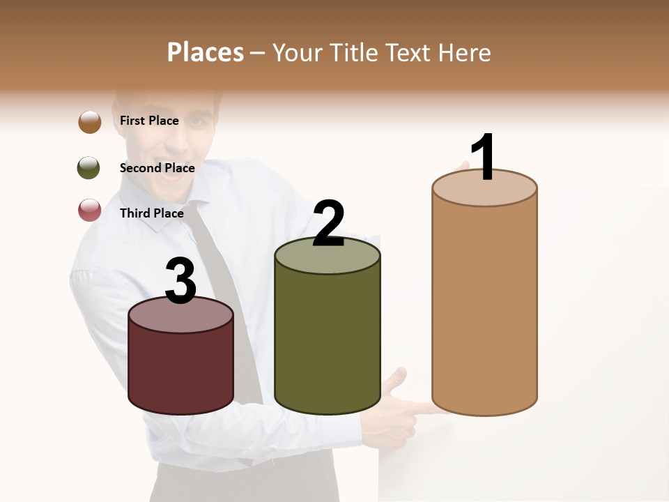 Message Gesturing Presenting PowerPoint Template