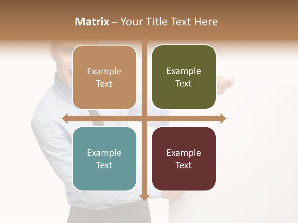 Message Gesturing Presenting PowerPoint Template