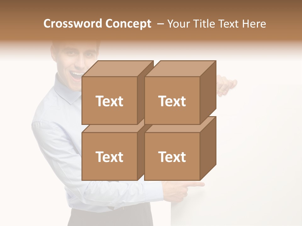 Message Gesturing Presenting PowerPoint Template