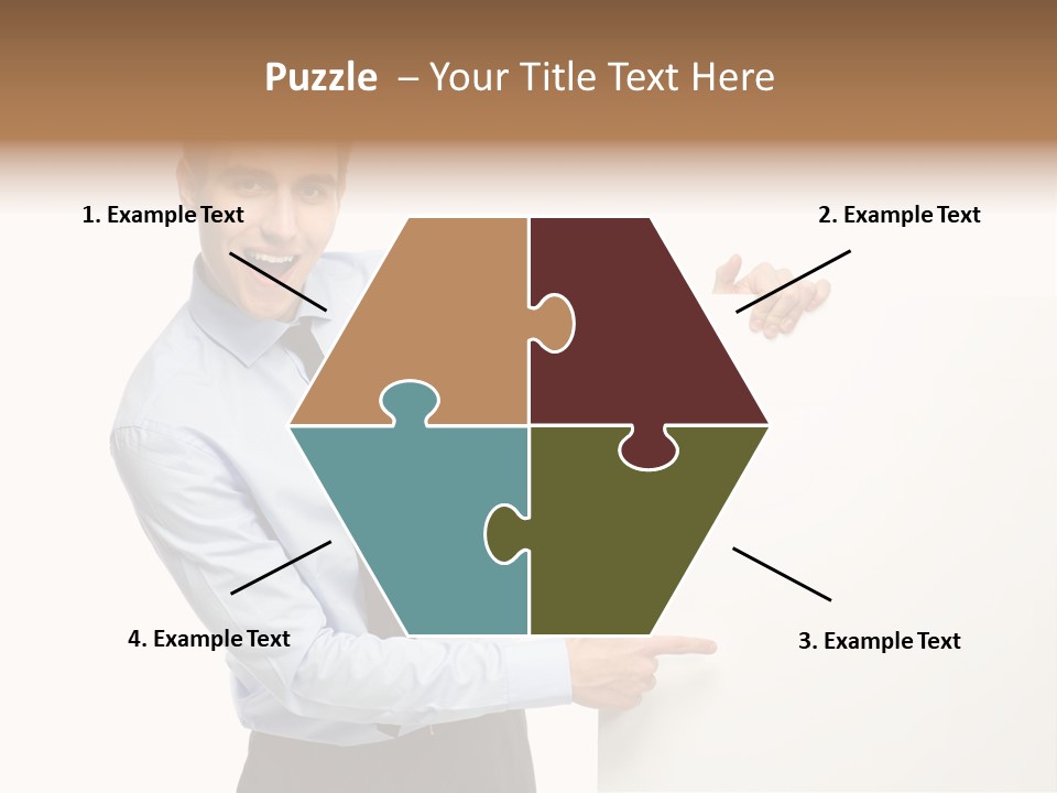 Message Gesturing Presenting PowerPoint Template