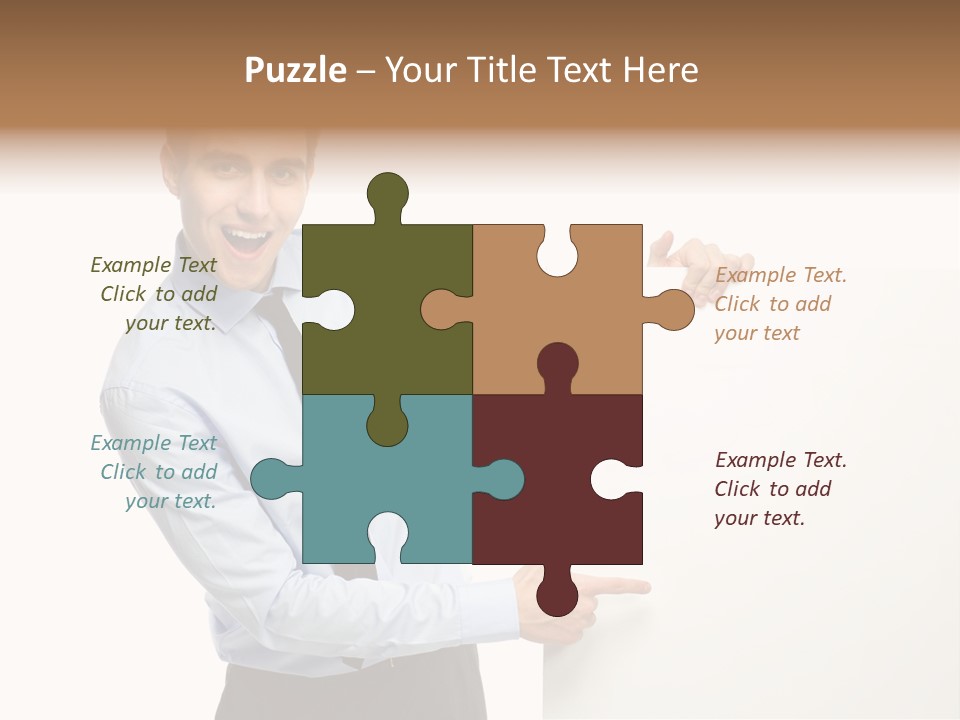 Message Gesturing Presenting PowerPoint Template