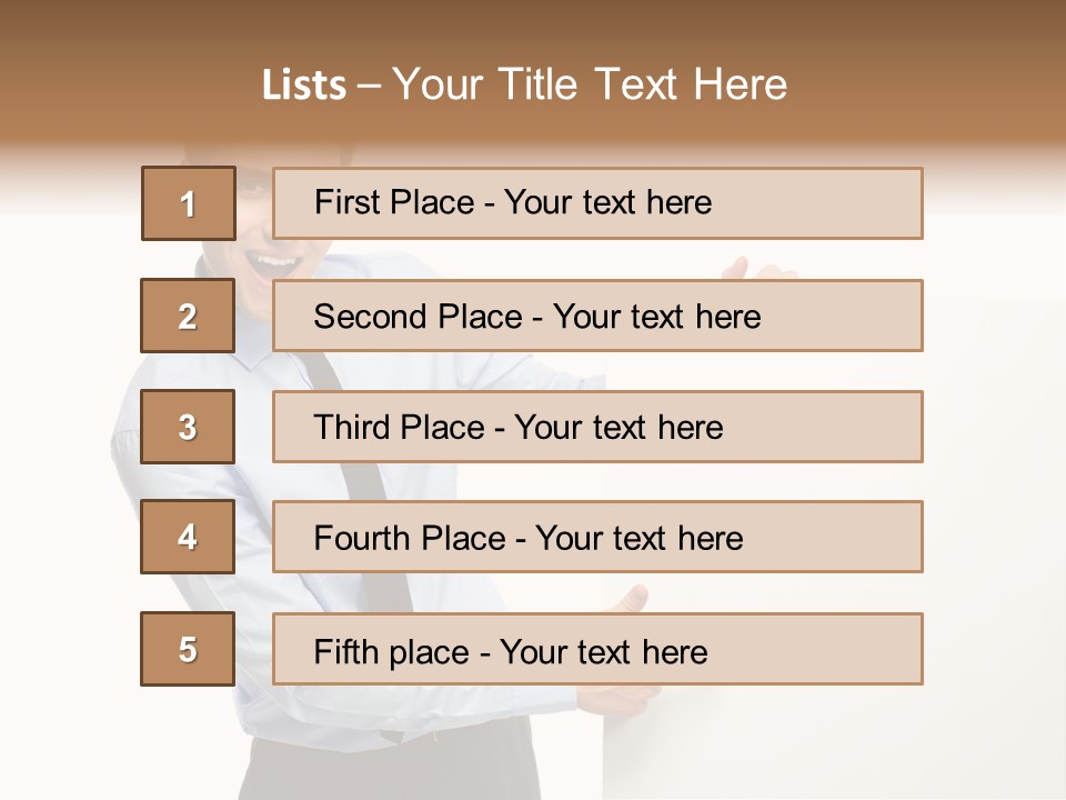 Message Gesturing Presenting PowerPoint Template