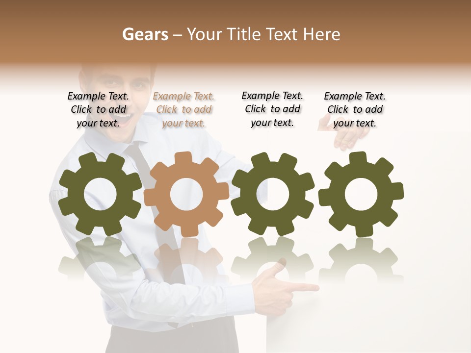 Message Gesturing Presenting PowerPoint Template