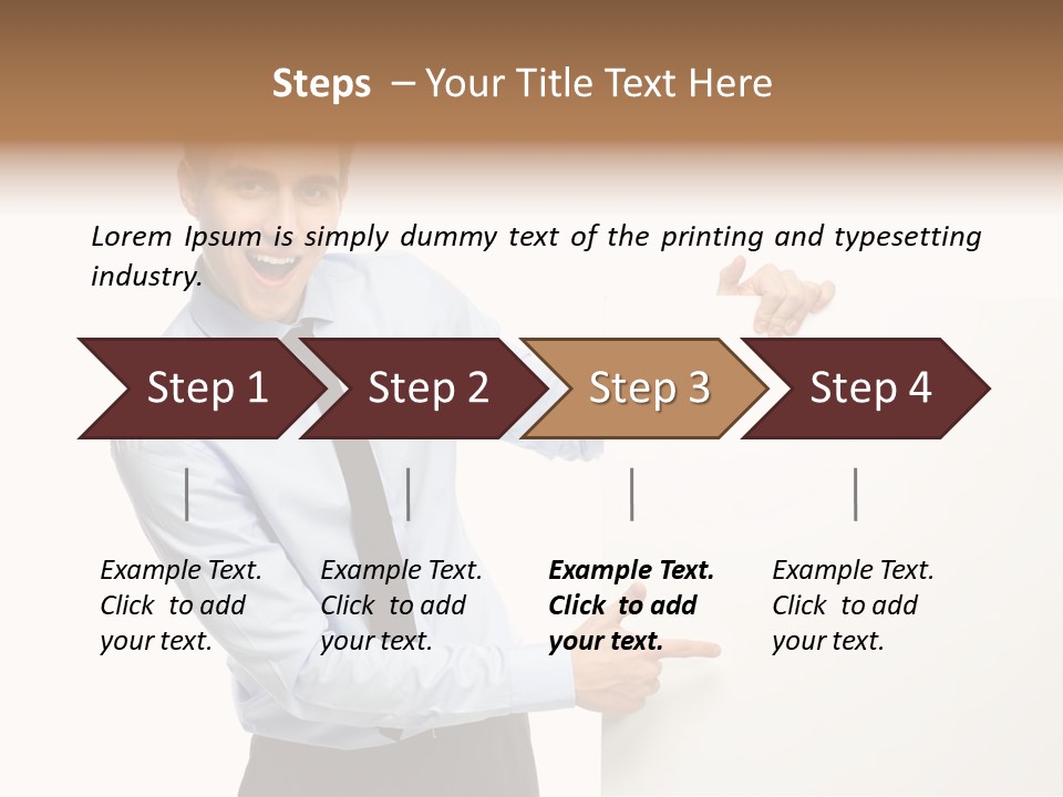 Message Gesturing Presenting PowerPoint Template