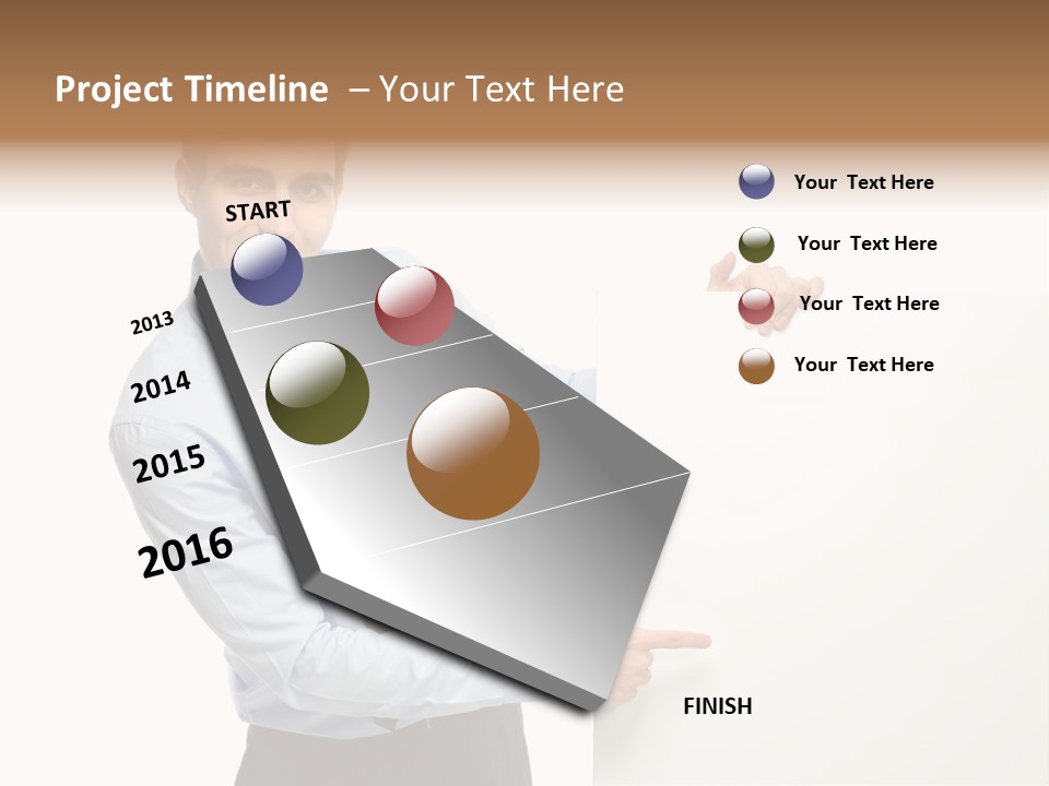 Message Gesturing Presenting PowerPoint Template