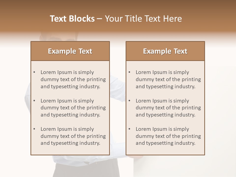 Message Gesturing Presenting PowerPoint Template