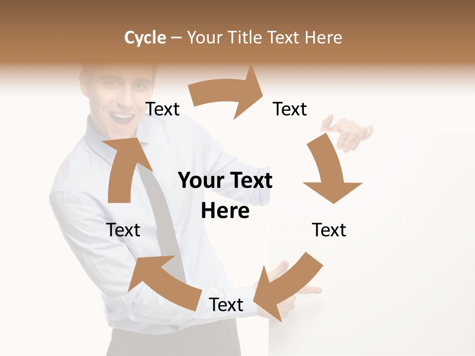 Message Gesturing Presenting PowerPoint Template