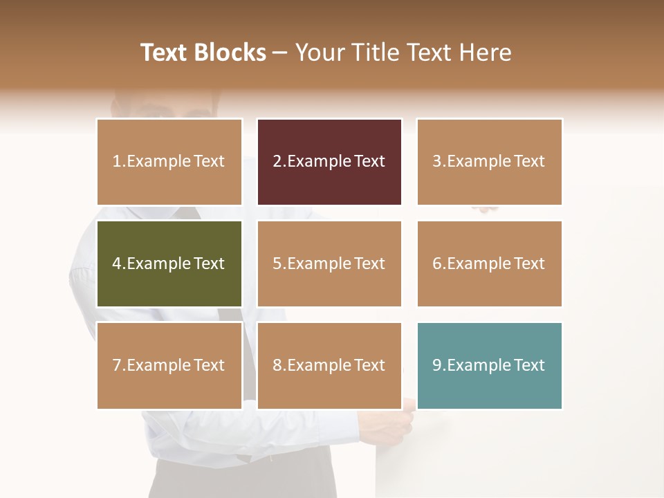 Message Gesturing Presenting PowerPoint Template