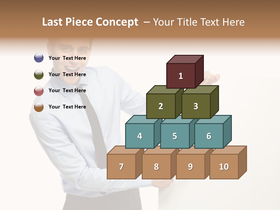 Message Gesturing Presenting PowerPoint Template