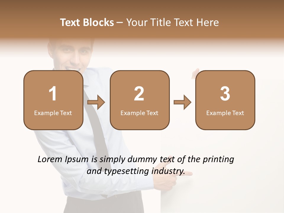 Message Gesturing Presenting PowerPoint Template