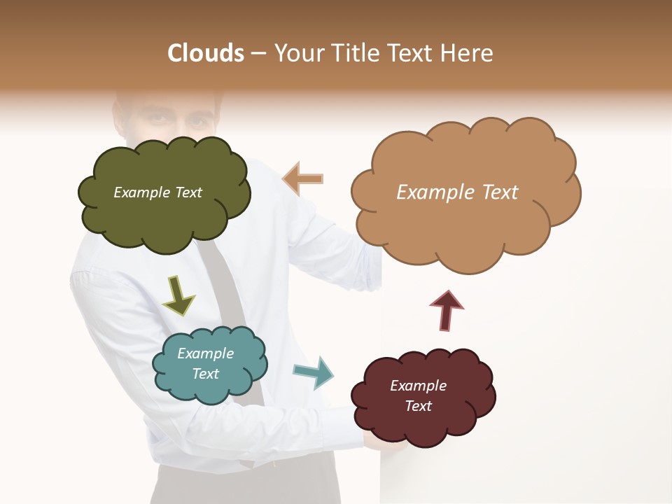 Message Gesturing Presenting PowerPoint Template