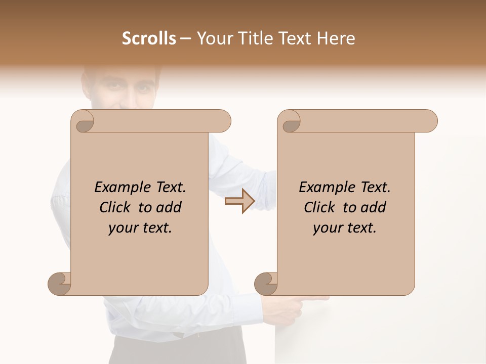 Message Gesturing Presenting PowerPoint Template