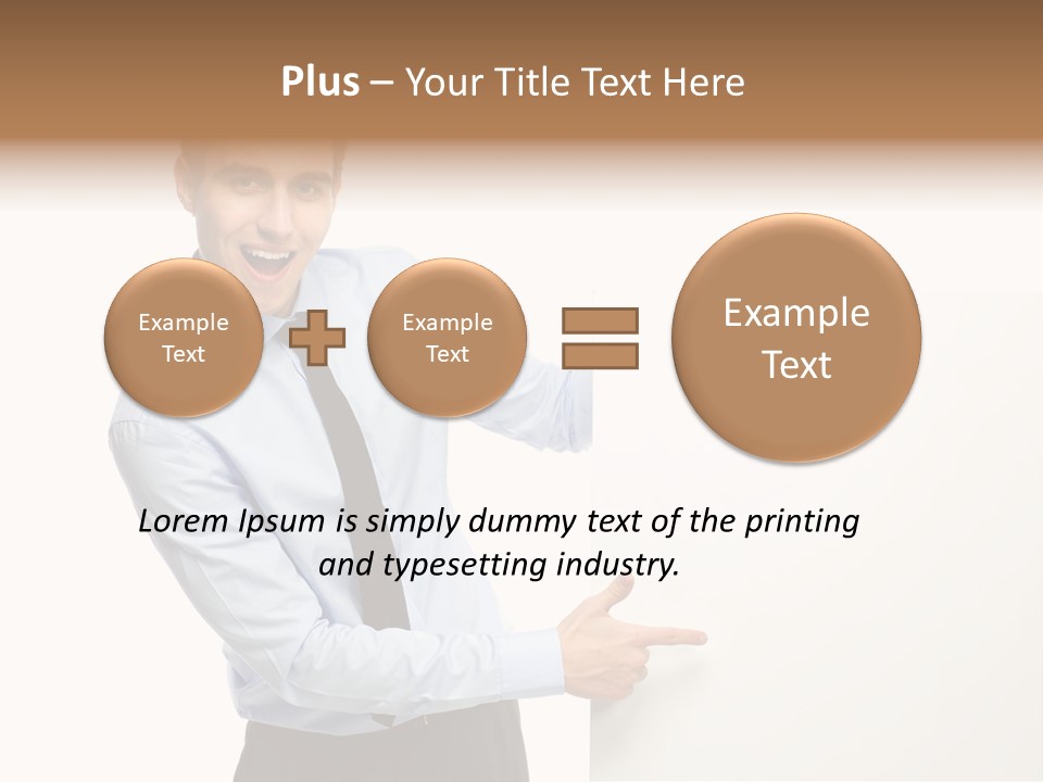Message Gesturing Presenting PowerPoint Template