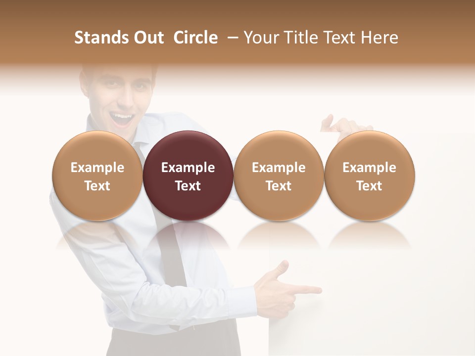 Message Gesturing Presenting PowerPoint Template