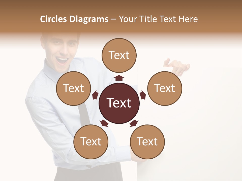 Message Gesturing Presenting PowerPoint Template