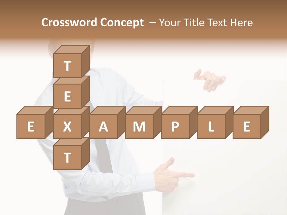 Message Gesturing Presenting PowerPoint Template