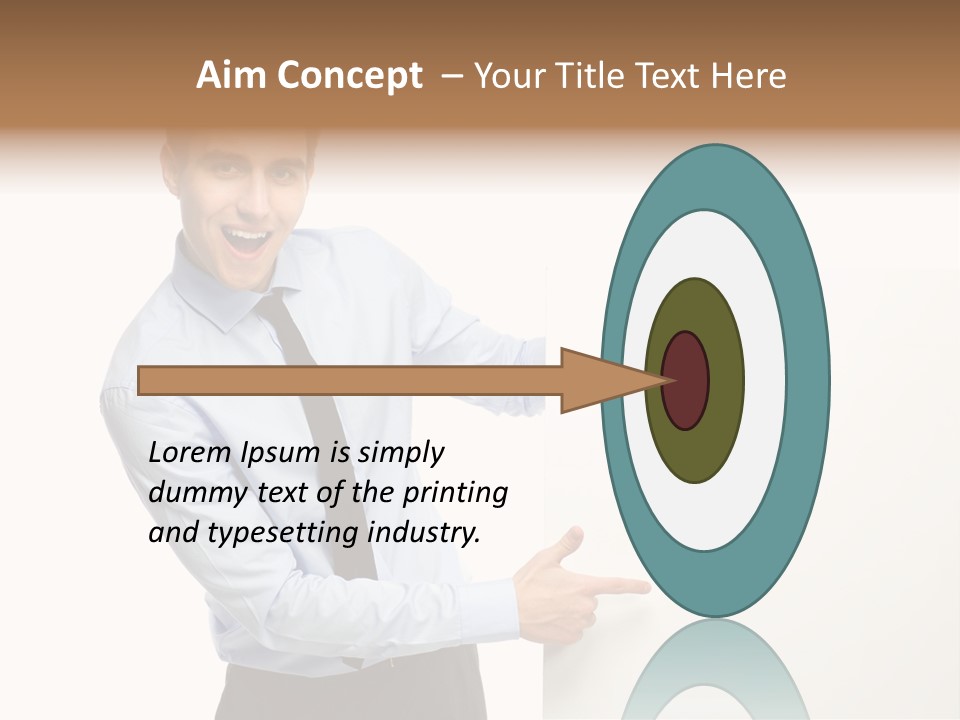 Message Gesturing Presenting PowerPoint Template