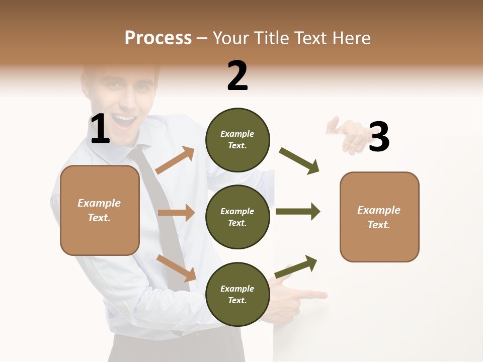 Message Gesturing Presenting PowerPoint Template