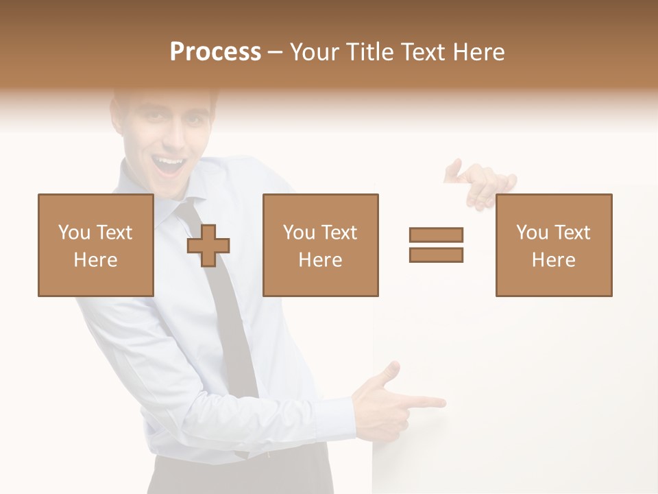 Message Gesturing Presenting PowerPoint Template