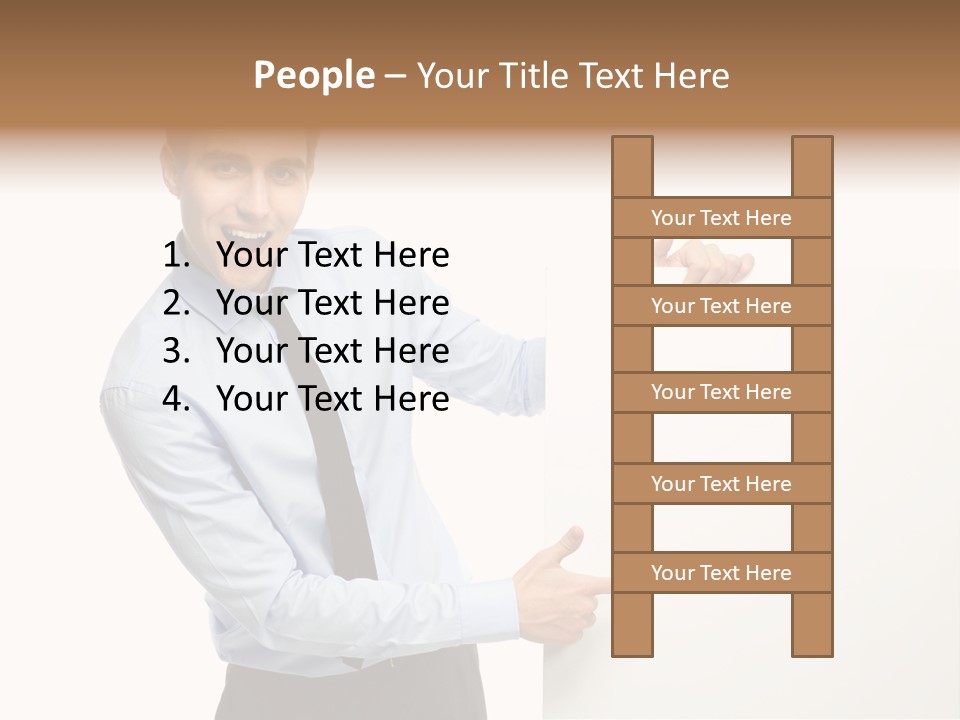 Message Gesturing Presenting PowerPoint Template