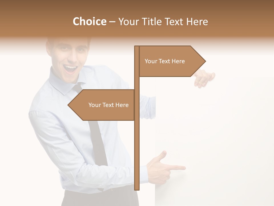 Message Gesturing Presenting PowerPoint Template