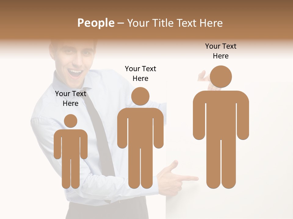 Message Gesturing Presenting PowerPoint Template
