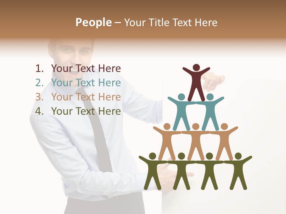 Message Gesturing Presenting PowerPoint Template