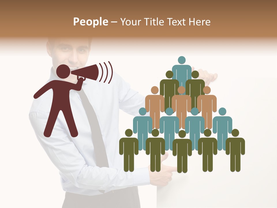 Message Gesturing Presenting PowerPoint Template