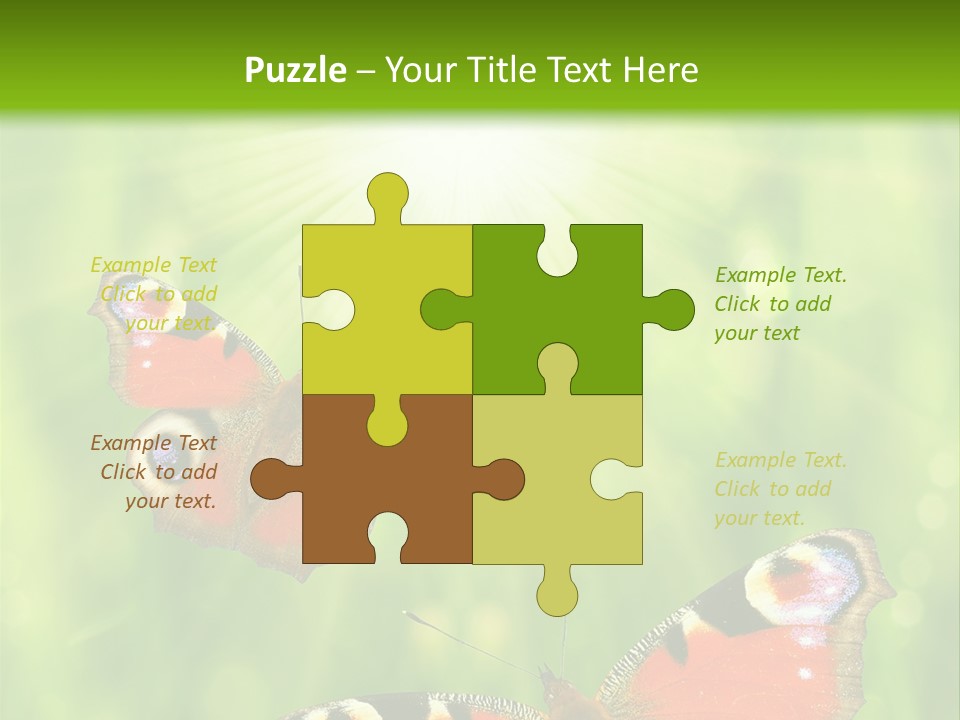 Garden Insect Dew PowerPoint Template