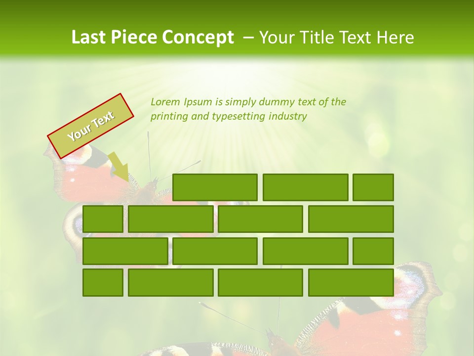 Garden Insect Dew PowerPoint Template