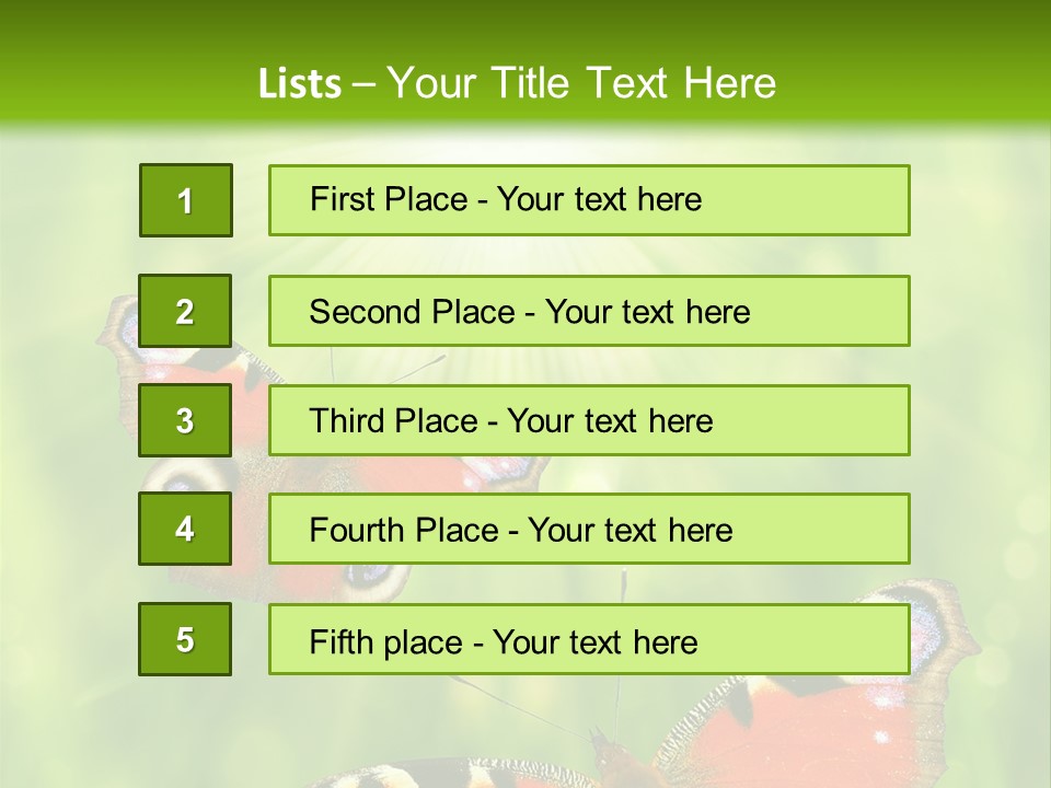 Garden Insect Dew PowerPoint Template